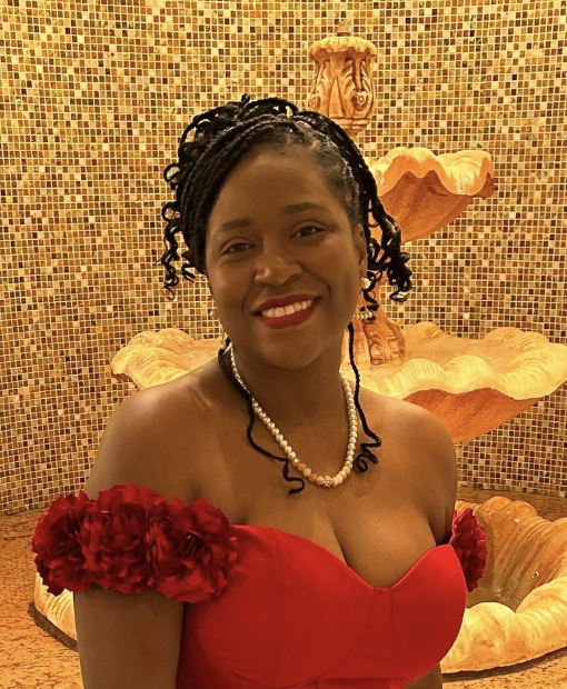 Rolande Fabien, acrylic painter and founder of Rolart Creations, in New Jersey